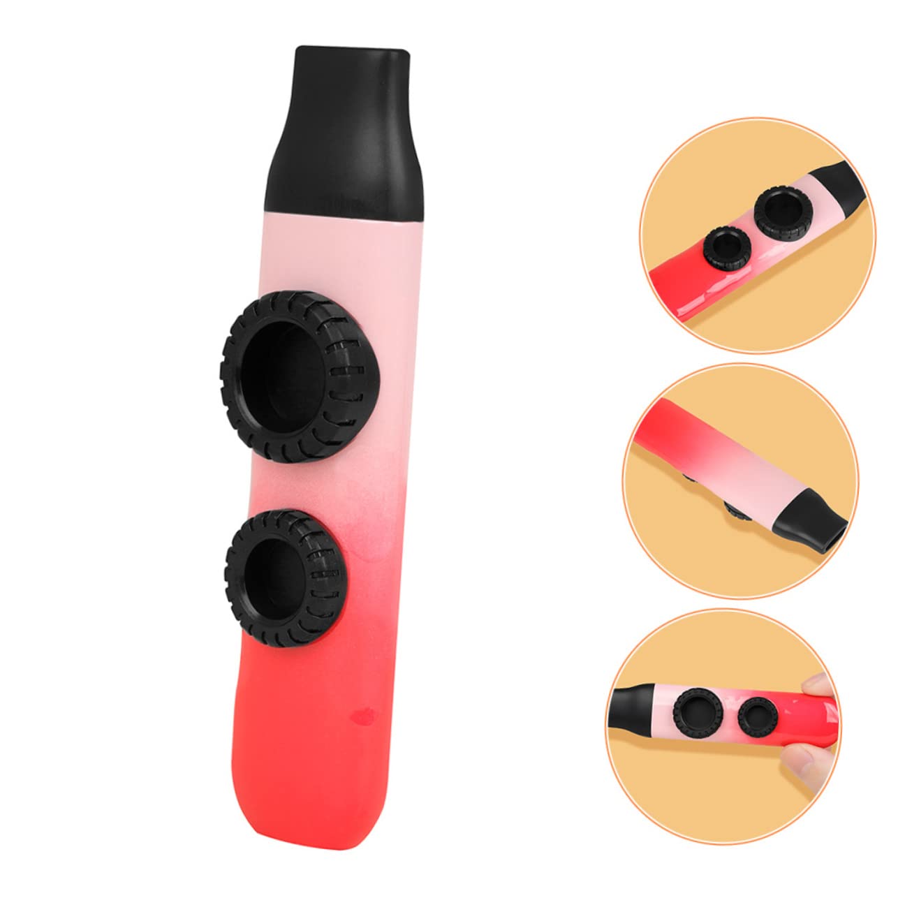 TOYANDONA 3sets Kazoo Professionale Con Doppia Membrana Per Chitarra e Ukulele Strumento Musicale Portatile Per Principianti e Musicisti Design Compatto e Facile Da Trasportare e Gradientato