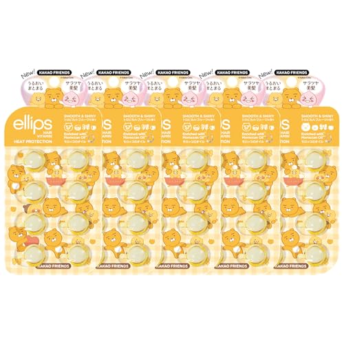 ellips �w�A�I�C�� �J�v�Z�� 8��×5�Z�b�g �J�J�I�t�����Y �����b�J���I�C���z�� �􂢗����Ȃ��g���[�g�����g �w�A�r�^�~�� �_���[�W�P�A ellips hair vitamin Kakao Friends (�g���s�J���t���[�c�̍���)