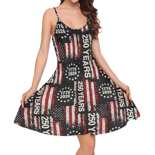 Image of Biyejit Women Casual Loose Dress Strap Long Summer Beach Swing Dress