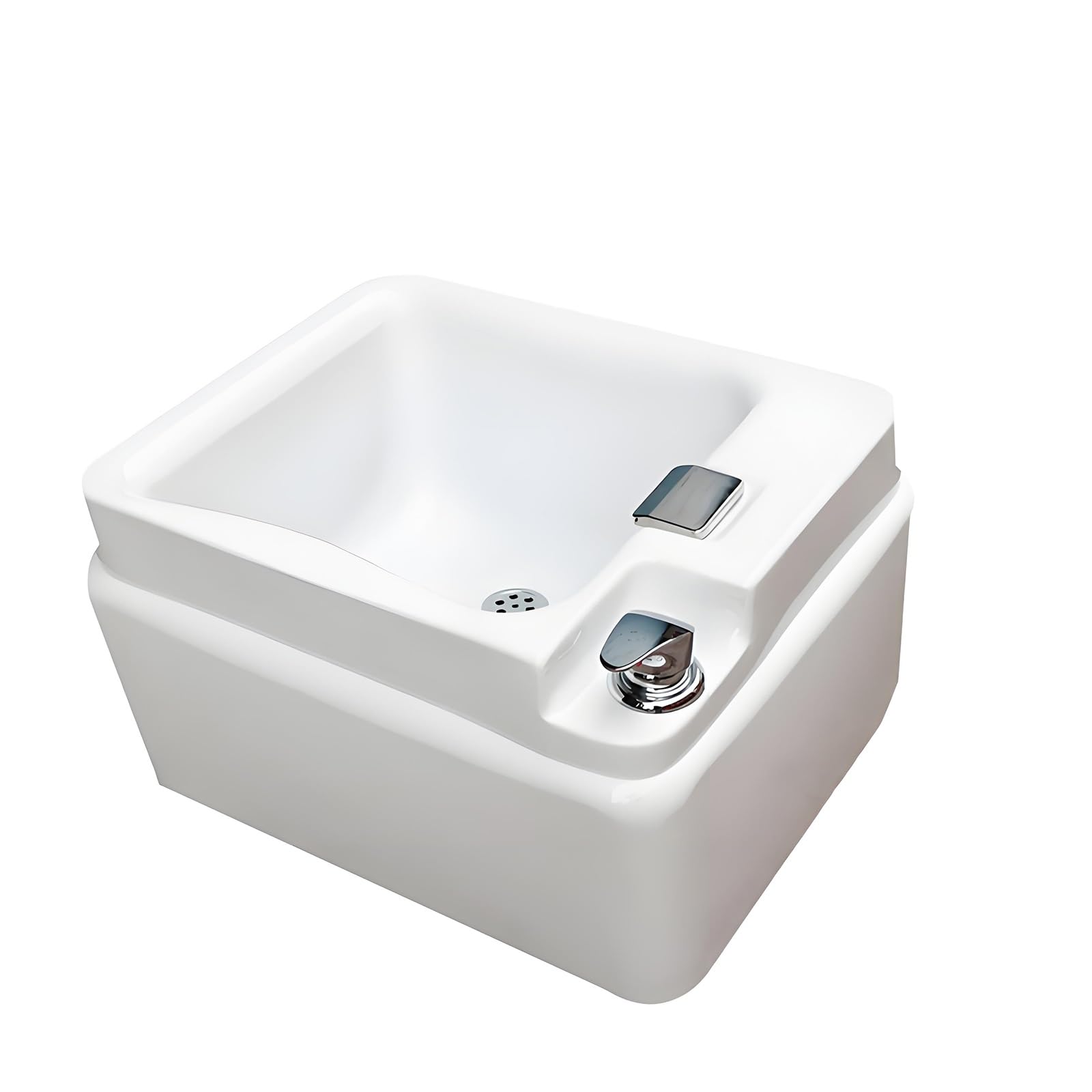 LHXLSH Foot Bath Heated Foot Spa Acrylic Footbath Portable Foot Spa Bathtub with Drain and Adjust Hot and Cold Water Foot Bath Used in Beauty Salons and Nail Salons Footbath