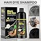 Schwarzes Haarfärbe black hair dye shampoo 3 in 1 Haarfärbe shampoo für Frauen & Männer für graue Deckung für sofortige & pflanzliche