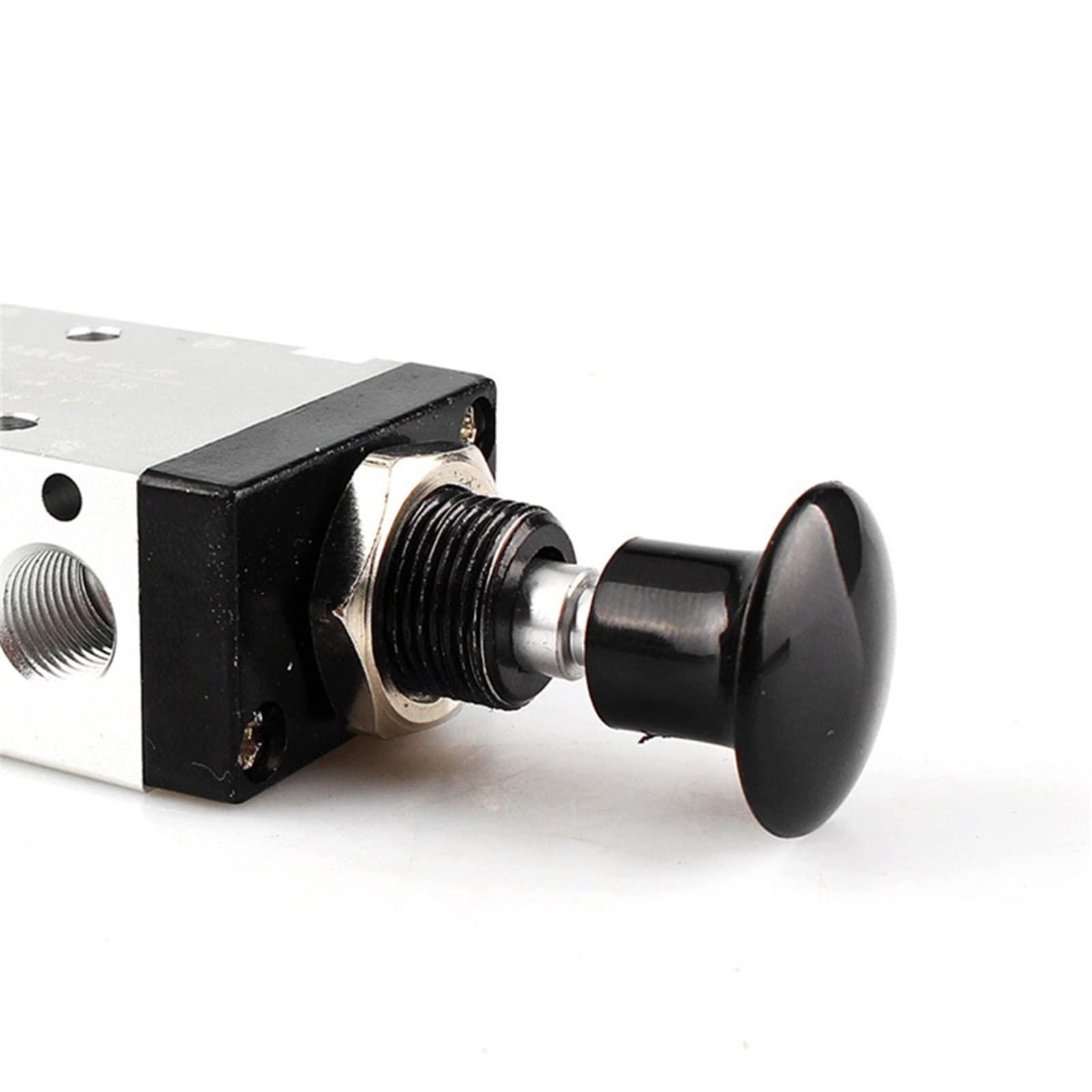 4R210-08 5 Port 2 Pos Hand Lever Operated Control Pneumatic Valve Manual Switch Valve Push Connector Muffler 4R310-10 1Pcs(4R210-08,With-12mm-Fitting)