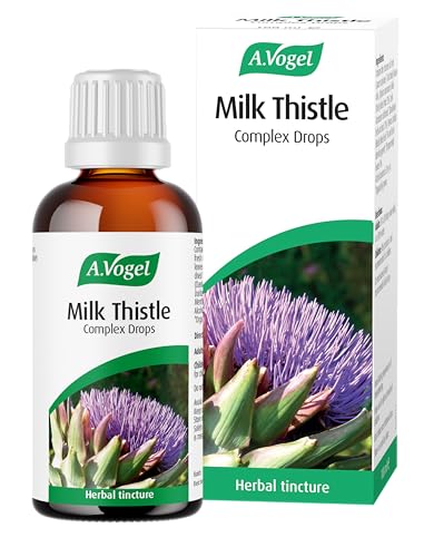 A.Vogel Milk Thistle Complex Drops 100 ml | Liquid Herbal Supplement with Milk Thistle + Artichoke Dandelion Peppermint & Boldo | Convenient Dropper for Daily Use