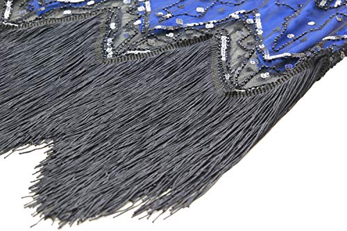 Image of Women 1920s Gatsby Vintage Sequin Flapper Fringe Party Plus Dress with 20s Accessories Set