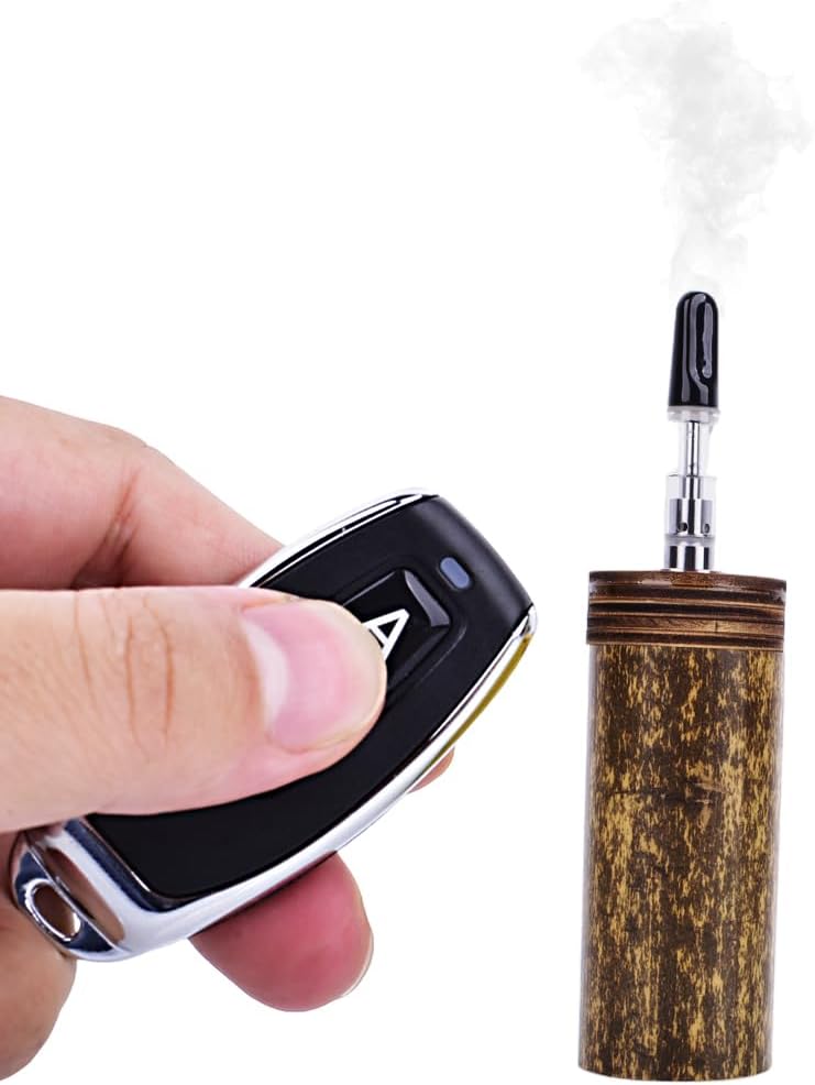 Mini Handheld Fog Machine, Wireless -Controlled Smoke Machine for Filming Battery Powered, Shooting Videos, Outdoor Activities,Effects, Cosplay, and Airflow Testing (Long orbicular)