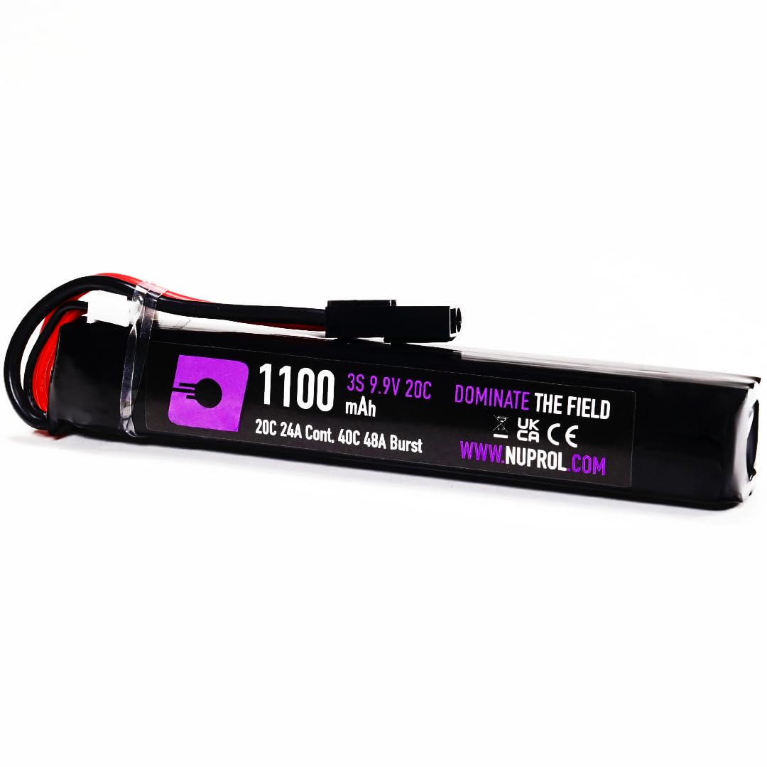 NP POWER 9.9v LiFe 1100mAh 3S Mini Tamiya [Rate 20C @ 24A] [Burst 40C @ 48A] - Stick