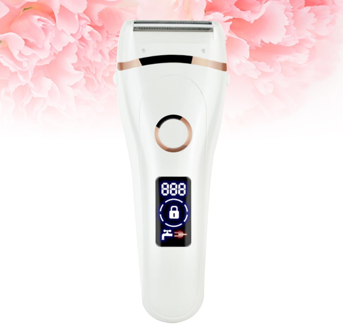 Garneck Waterproof USB Rechargeable Hair Razor for Women with Comfortable Grip and 600mah Battery Lightweight Electric Hair Trimmer for Face Portable and Ergonomic Design