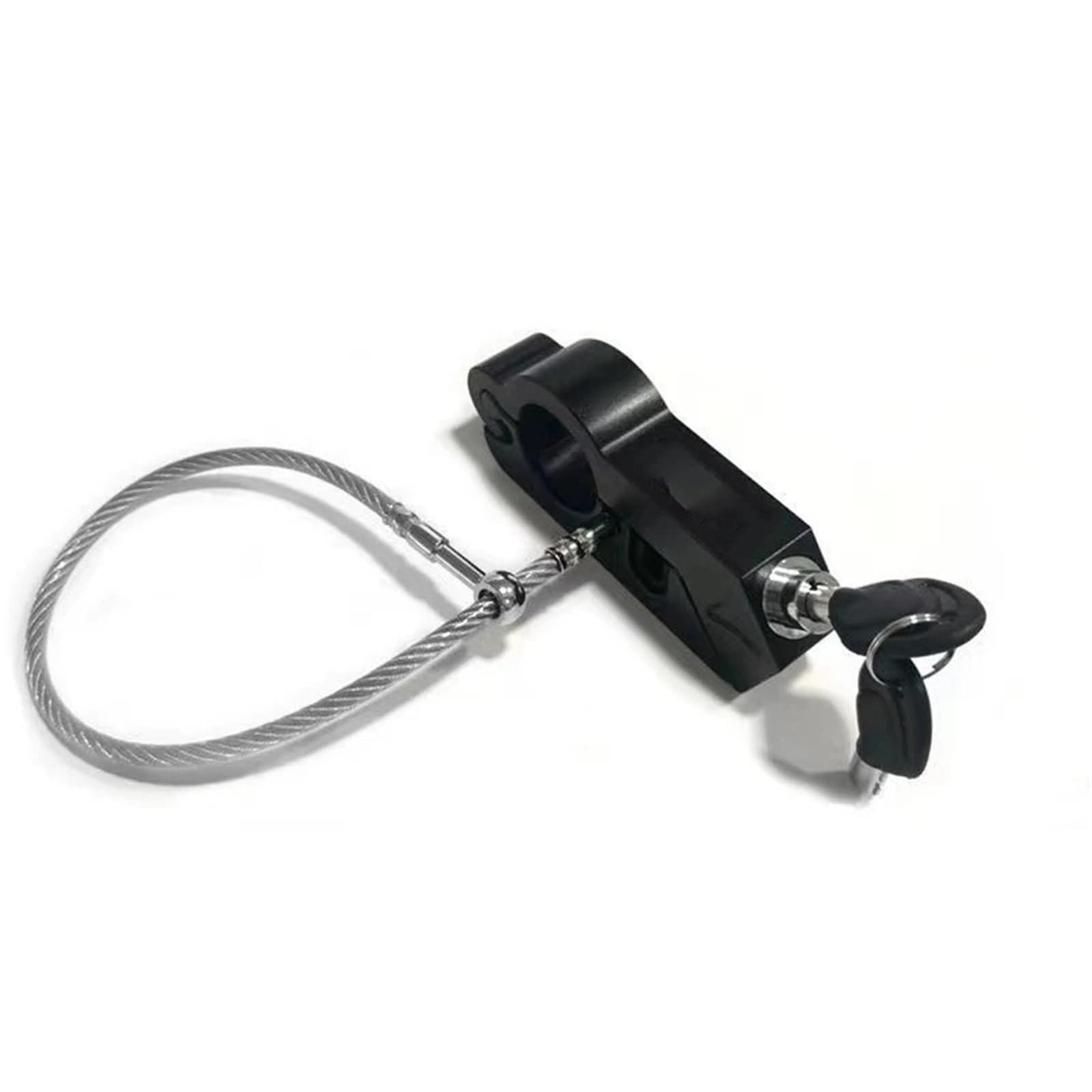 Laksjdnc Helmet Lock-Black Motorcycle Handlebar Lock Motorcycle Helmet Hand Lock Anti-Theft Electric Horn Modified Handlebar Motorcycle Disc Lock(Helmet Lock-Black)