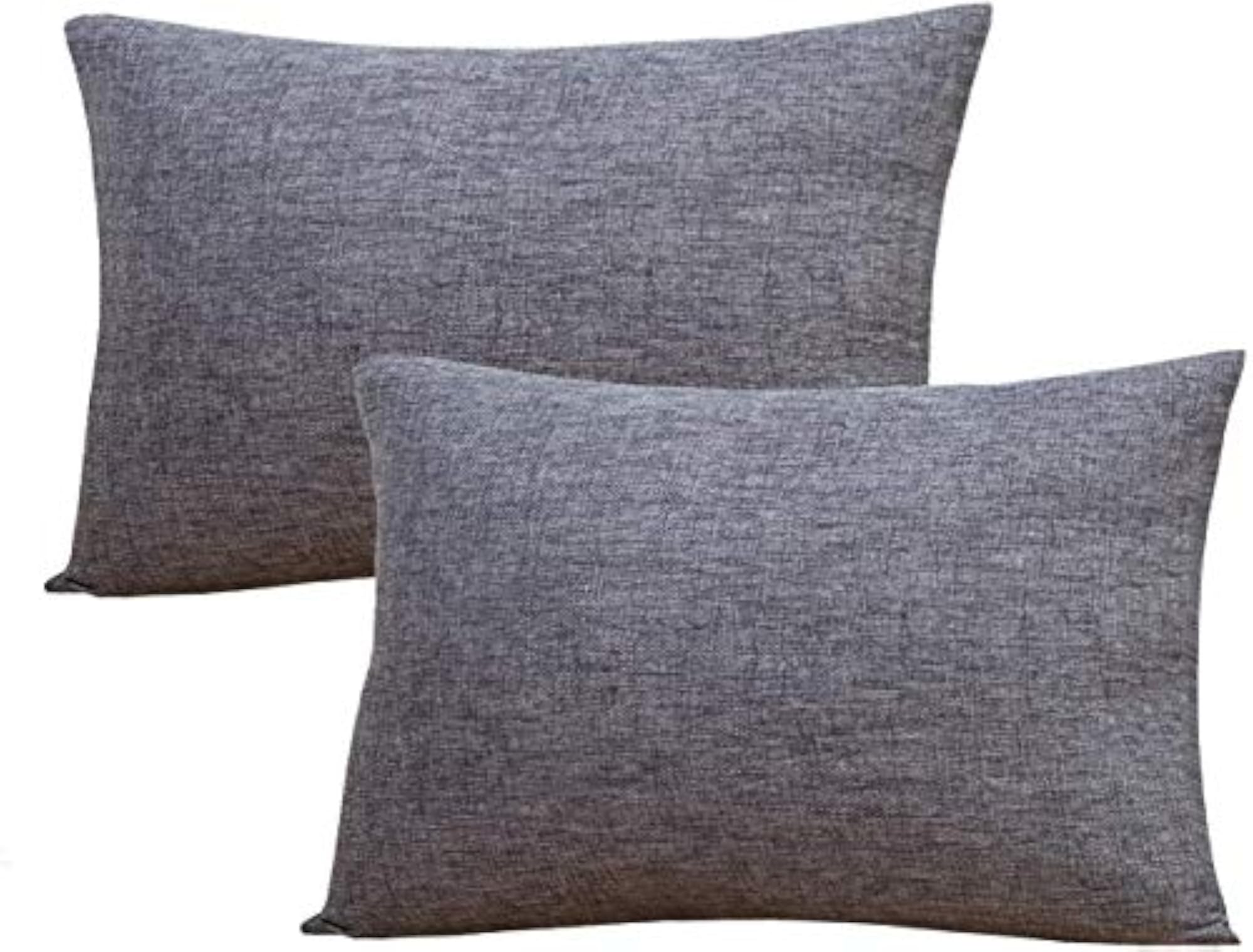 Pack of 2 Decorative Outdoor Solid Waterproof Throw Pillows