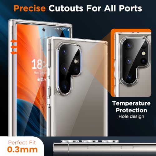 Image of LK for Samsung Galaxy S24 Ultra Screen Protector with Camera Lens Protector | [Fingerprint Compatible] Touch Sensitive, 9H Hardness Cell Phone Tempered Glass for S24 Ultra, HD Clear, 2+2Pack,Smartwatch