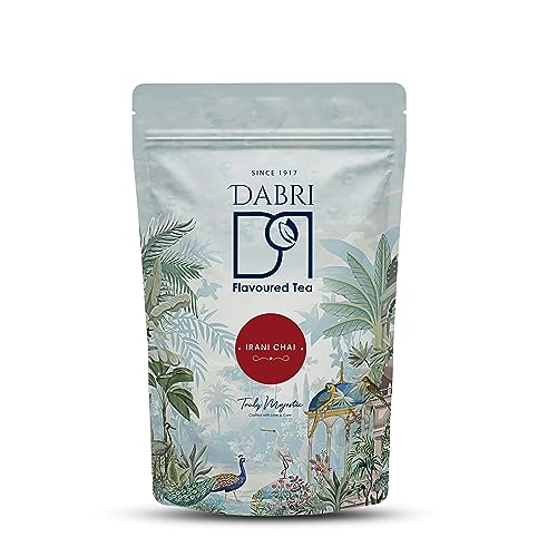 Image of Dabri Hyderabadi Irani Chai Masala Tea Powder premium 250g Pouch | Irani Cafe Style Tea make refreshingly strong, Sweet Creamy milk Chai | Rich Aroma, Antioxidant and good for Digestion | Supports Heart Health