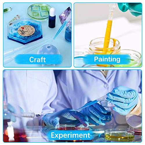 Ovsor 50Pcs Plastic Disposable Transfer Pipettes, 3Ml Calibrated Pipette Dropper For Science Laboratory #TOP3