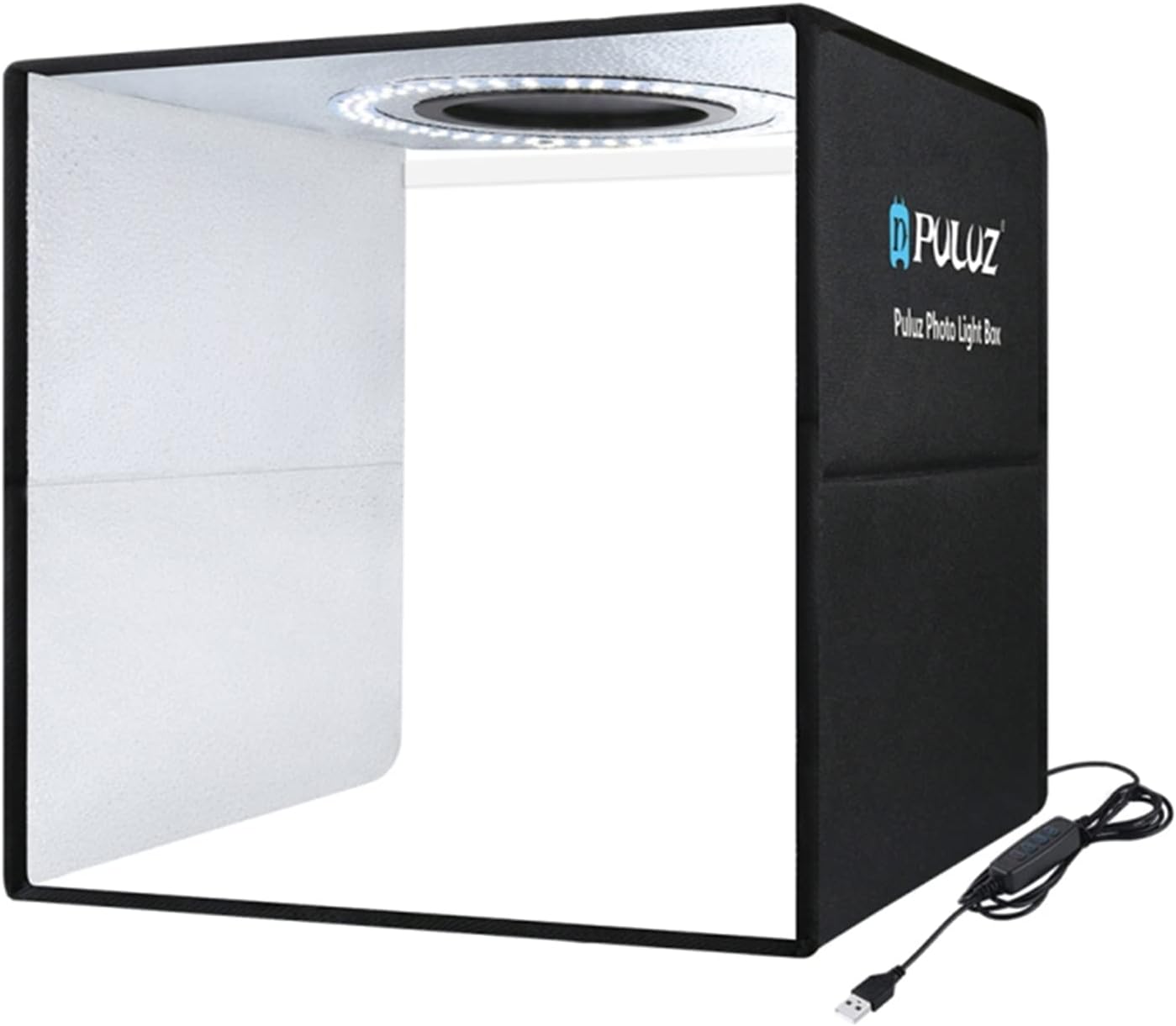 Andoer PULUZ Lightbox Mini Photo Studio Light Box with 6 Color Backdrops Photo Shooting Tent Kit 80Pcs LED Light Room Foldable Photography Light