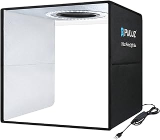 Lightbox Mini Photo Studio Light Box with 6 Color Backdrops Photo Tent Kit 80Pcs LED Light Room Foldable Photography