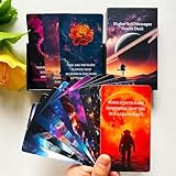 Vzmeiyre Higher Self Messages Oracle Cards Deck, Cosmic Oracle Cards, Spirit Oracle Deck Help You Dispelling Doubts and Empowering Yourself in Love, Life, and Career