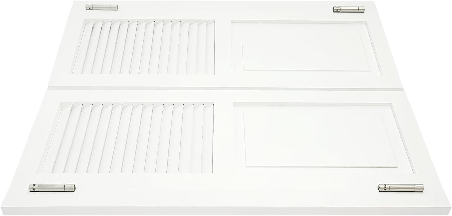 Zweiseitig schwingende Café-Tür mit Federscharnieren, Holzoptik, Trennwand für Bar, Restaurant, Küche (31.5(W) x39.4(H) in)