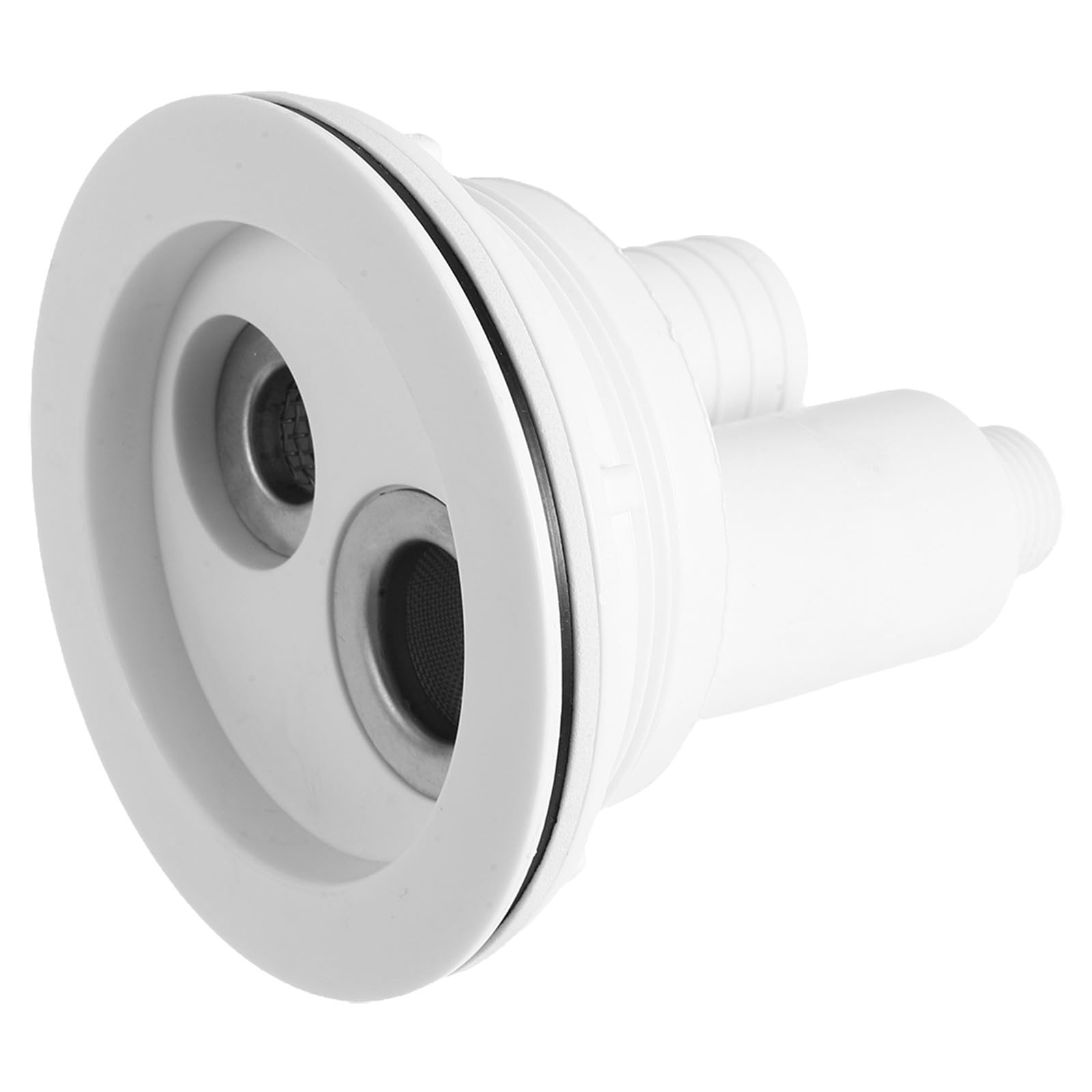 TEHAUX Filtro para Desagüe de Cama de Lavado de Cabello en Plástico Blanco Taza Filtrante, Captura Cabello y Residuos, Limpieza Rápida para Salón de Belleza o Barbería