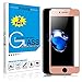 [2 PACK ROSE GOLD] iPhone 8 Plus Screen Protector, DONWELL Full Cover Tempered Glass Screen Protector For Apple iPhone 7/8 Plus 5.5 Inch