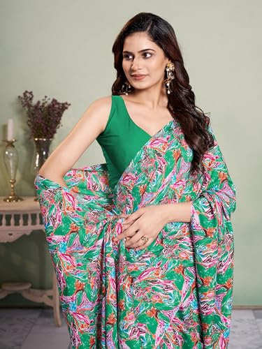 Image of Garden Vareli Art Silk Abstract Printed Saree