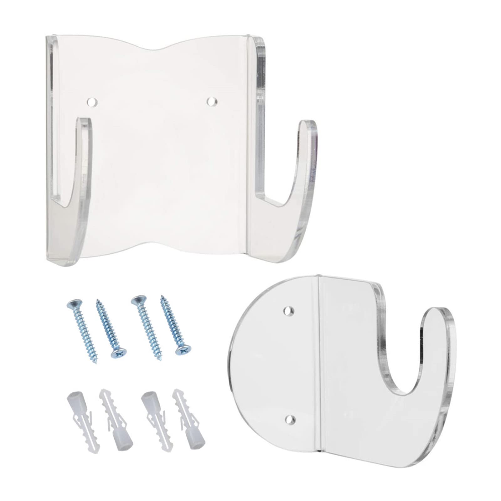 Zeizafa Transparent Acrylic Wall Mount Guitar Hanger Hook For Electric, Acoustic & Bass Guitar, Ukulele, Banjo - Modern Decorative, Polished Finish