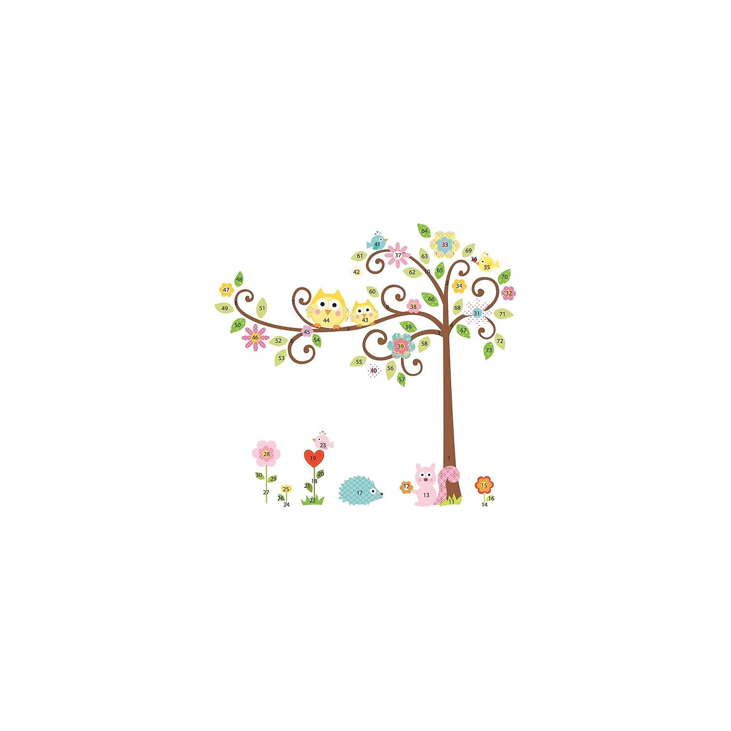 RoomMates RMK1439SLM Happi Scroll Tree Peel and Stick Wall Decals