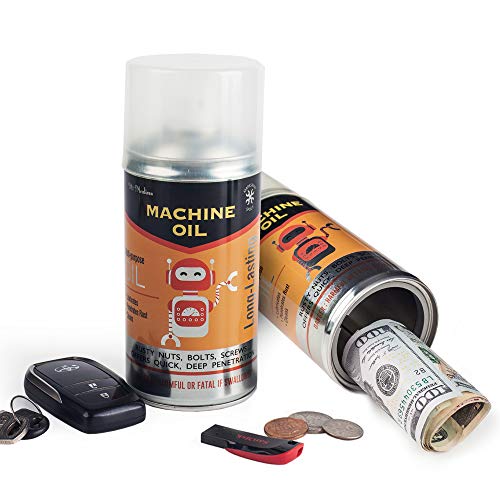 Fake Spray Can Safes Diversion Secret Stash Safes Metal Bank (Orange)