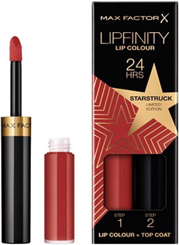 Max Factor Rising Stars Limited Edition Lipfinity Long-Lasting Two Step Liquid Lipstick, 90 Starstruck