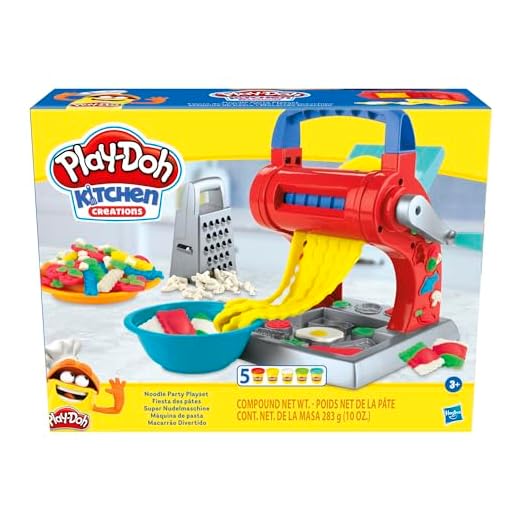 Play-Doh- Kitchen Creations-Juego de Fideos para niños a Partir de 3 años con 5 Colores no tóxicos (Hasbro 0)