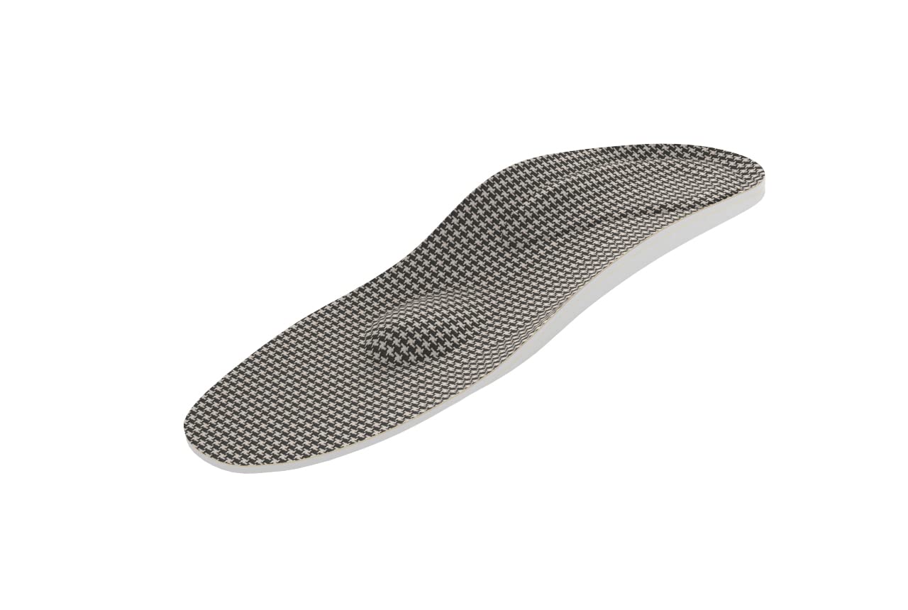 KINGMED Plantillas Ortopédicas para el Tratamiento del Espolón Calcáneo con Soporte del Arco Metatarsal Cubierta de Tela Termoplástica a Cuadros 1 Par x 2 Piezas 42