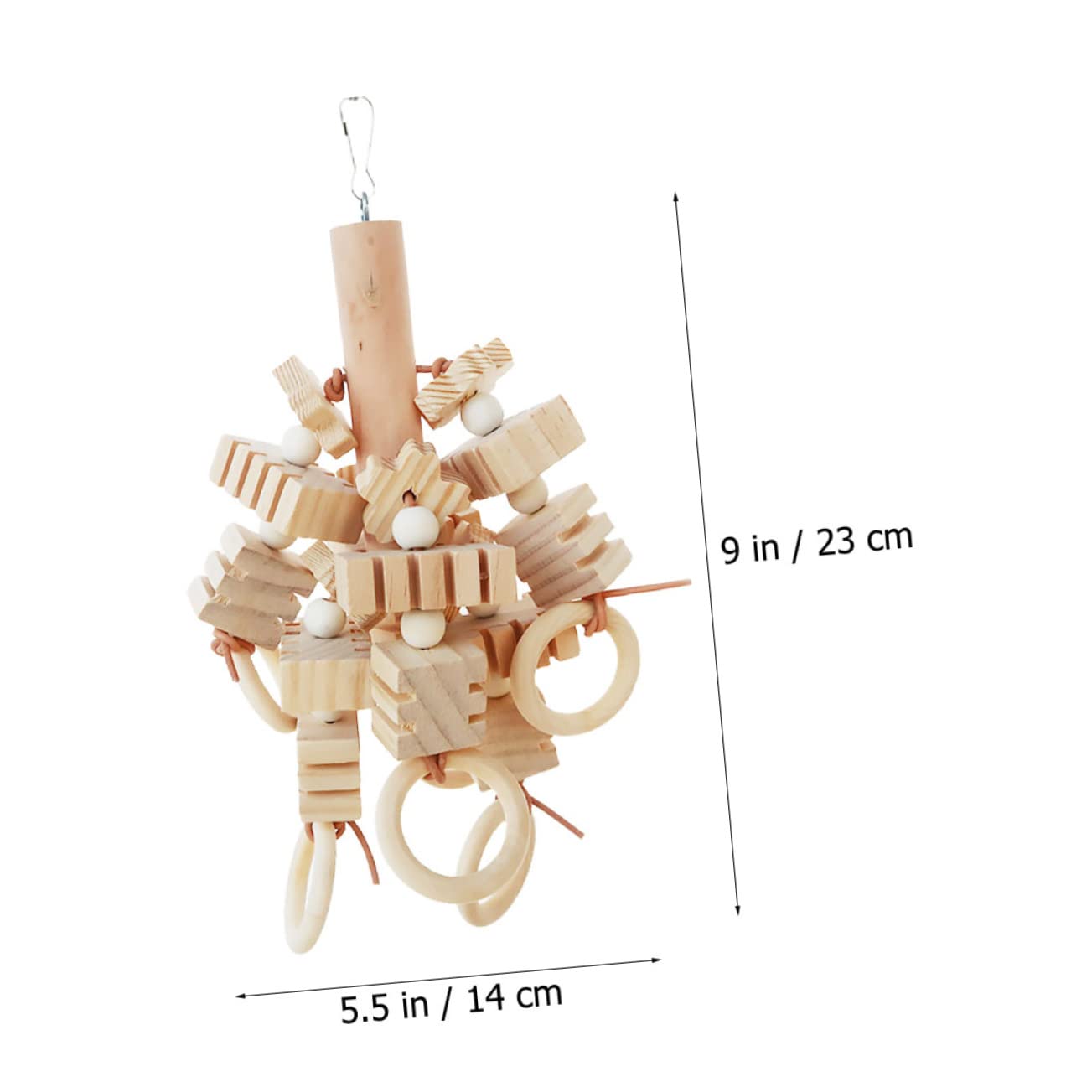 Sosoport 2piezas Juguete De Madera para Aves Juguete Molar para Periquitos y Cacatúas Actividad De y Masticación Esparcimiento y De Pájaros