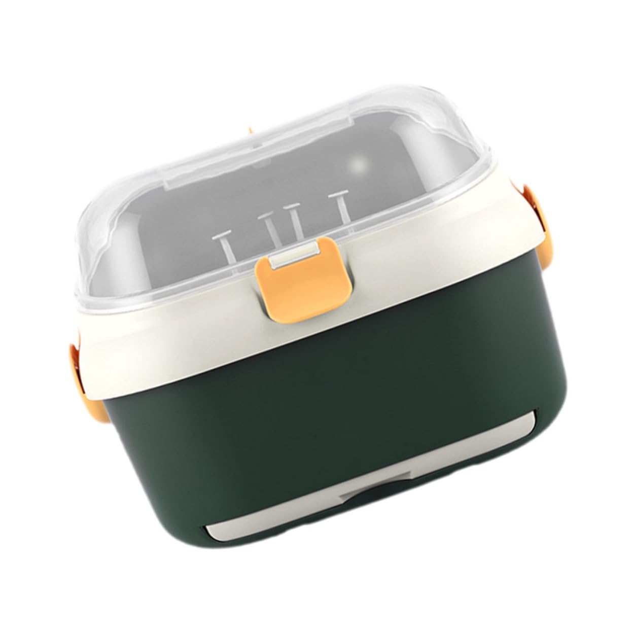Babyflaschen Trocknungsbox mit Deckel Abtropfbehälter Frei für Babyflaschen und Becher Grün Weiß Große Aufbewahrungsbox Babyprodukte