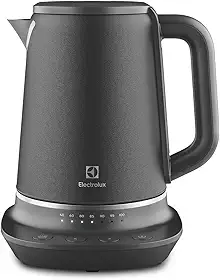 Chaleira jarra eletrica Electrolux desligamento automatico capacidade 1,7L sistema segurança manter aquecido indicador transparente EKP70 inox 127v