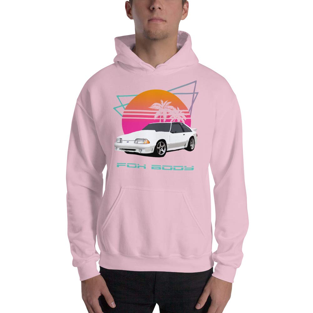Retrowave Fox Body stang 5.0 car club spersonalizowana męska bluza z kapturem