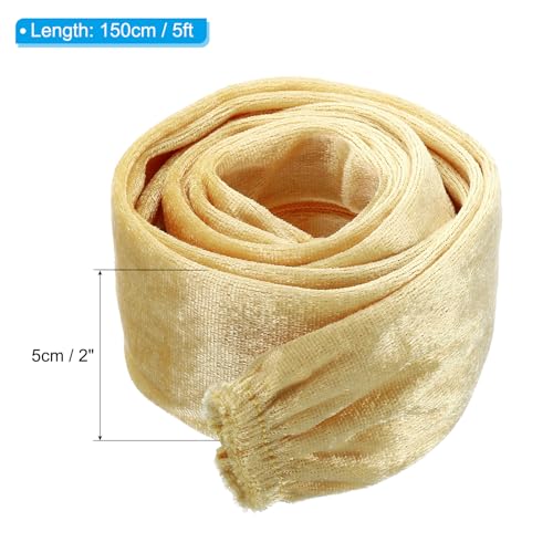 Image of PATIKIL 5ft Lamp Chain Cover, Chain Protective Sleeve Washable with Zipper for Chandelier Lighting Wires Swing Light Fixture, Beige