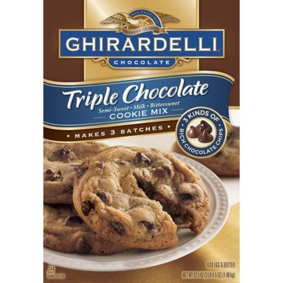 Triple Chocolate Cookies Mix with Semi Sweet, Milk and Bitter Sweet Chocolate, 52.5 Ounce
