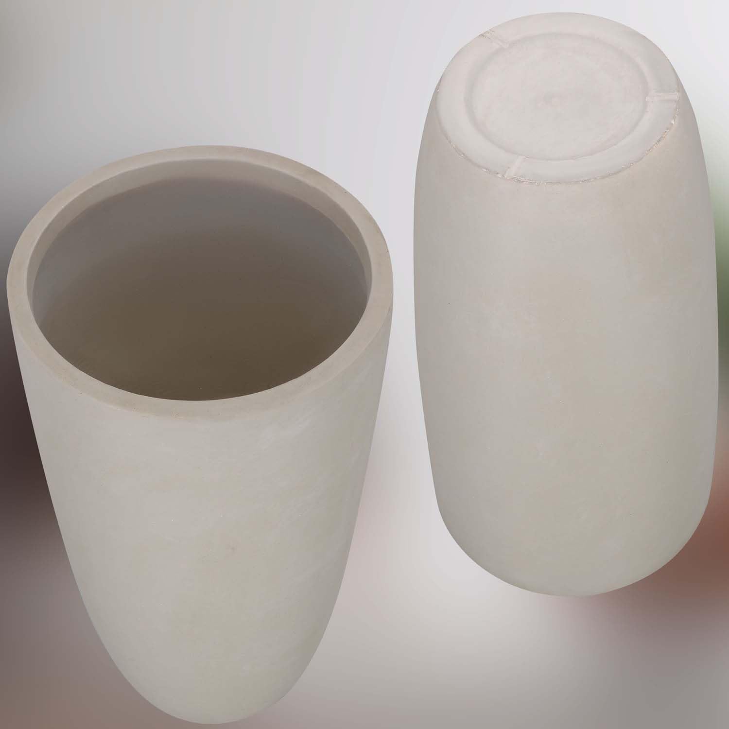 KOTARBAU® Doniczka Wysoka z Włókna Ceramicznego ⌀ 42, Donica Duża do Salonu