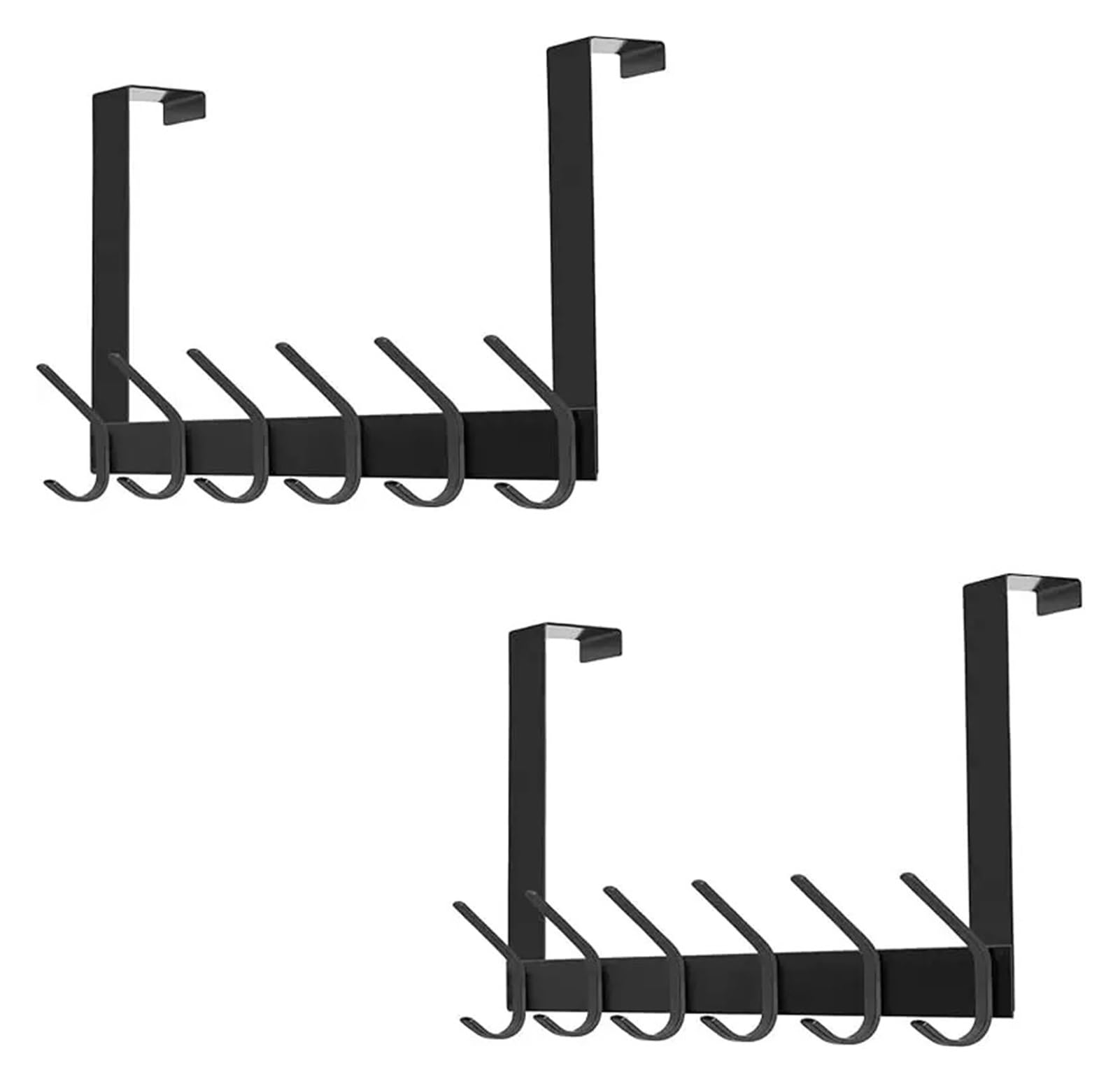 Over Door Hanger 2Pack Over Door Hook, Heavy Duty Over By Hanger Holder Coat Robe Hat Clothe Towers Hanging, Bathroom Organizer to