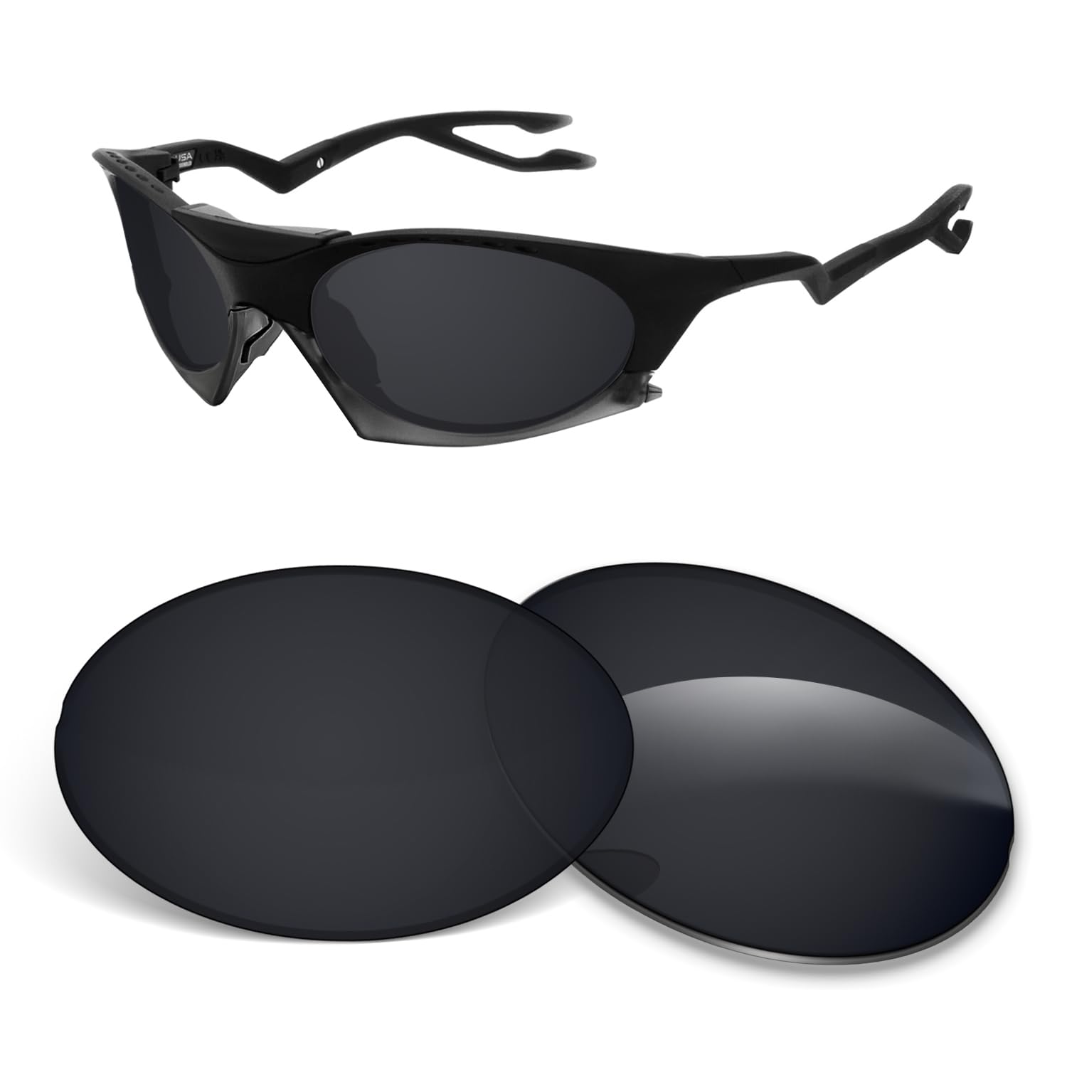 Lentes de repuesto de 1,5 mm compatibles con gafas de sol Oakley Plantaris OO9437 de 63 mm, antiarañazos
