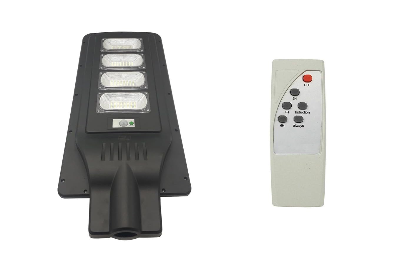 Lampione Stradale Faro Led 120W con Pannello Solare Luce Fredda Crepuscolare Sensore Movimento Clicled