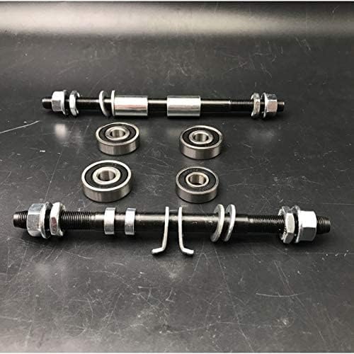 CDHPOWER Bicycle Axles and Bearings Set of Alum Mag Wheel 26