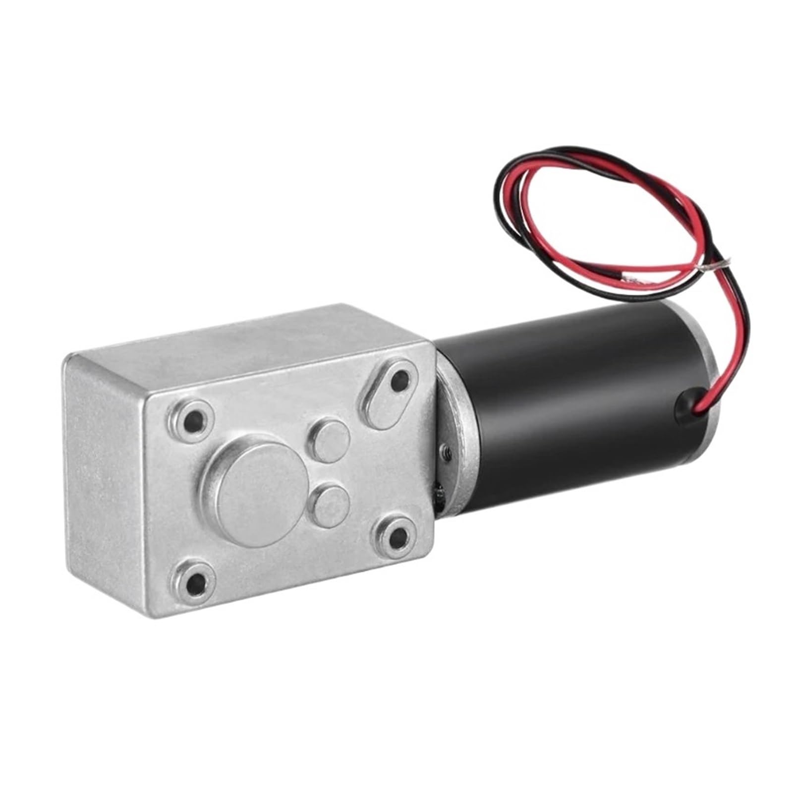 12V 24V DC Motor Reduction Motor with Self-Lock High Torque Turbo Worm Geared Motor Reducer Motor 16mm/22mm/51mm Long Shaft(12V 12RPM,16mm)