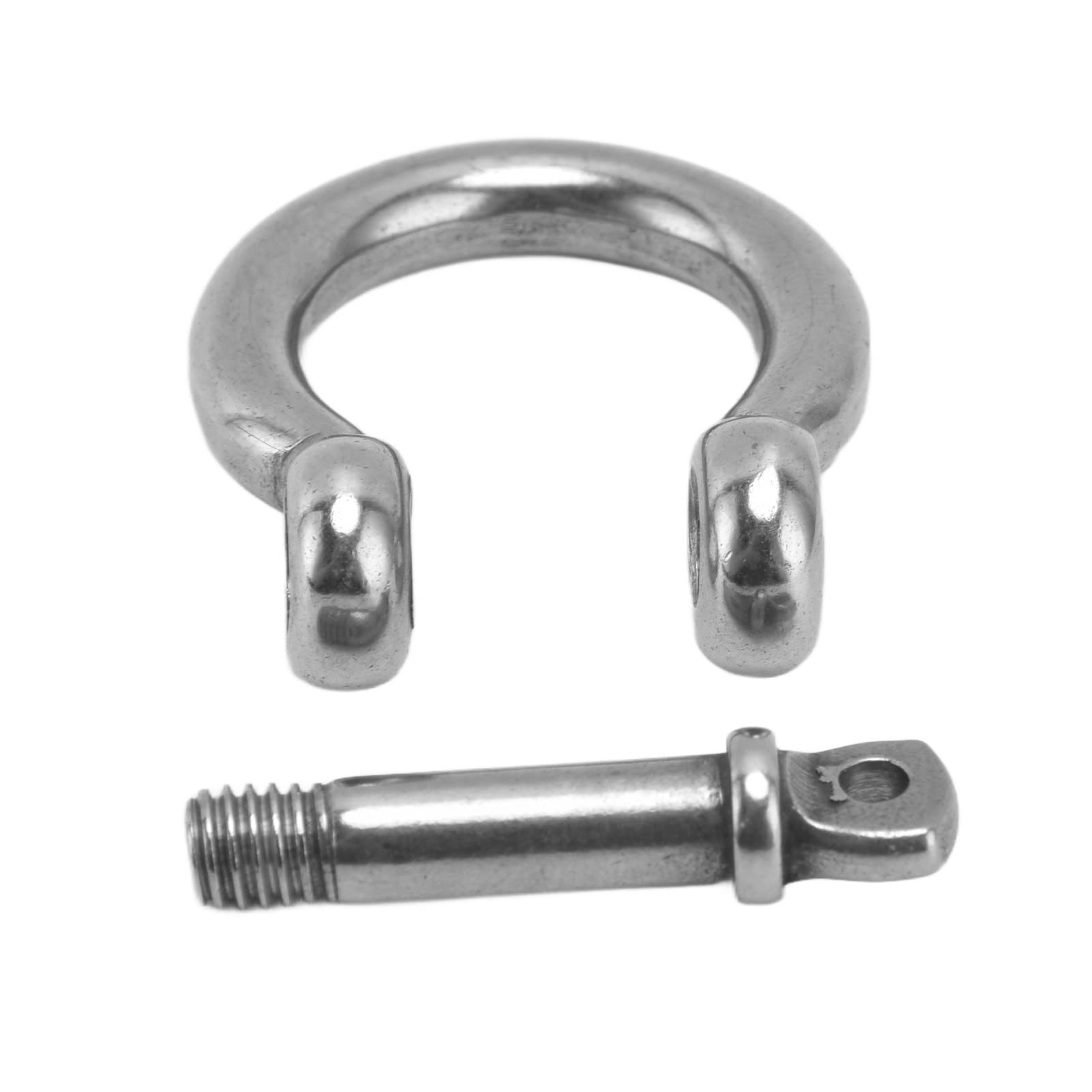 Grillo Di Ancoraggio Rotondo A D In Acciaio Inox 304 – M10, Carico Di Sicurezza 500 Kg, Per Edilizia, Meccanica, Miniere E Settore Industriale (2 Pezzi)