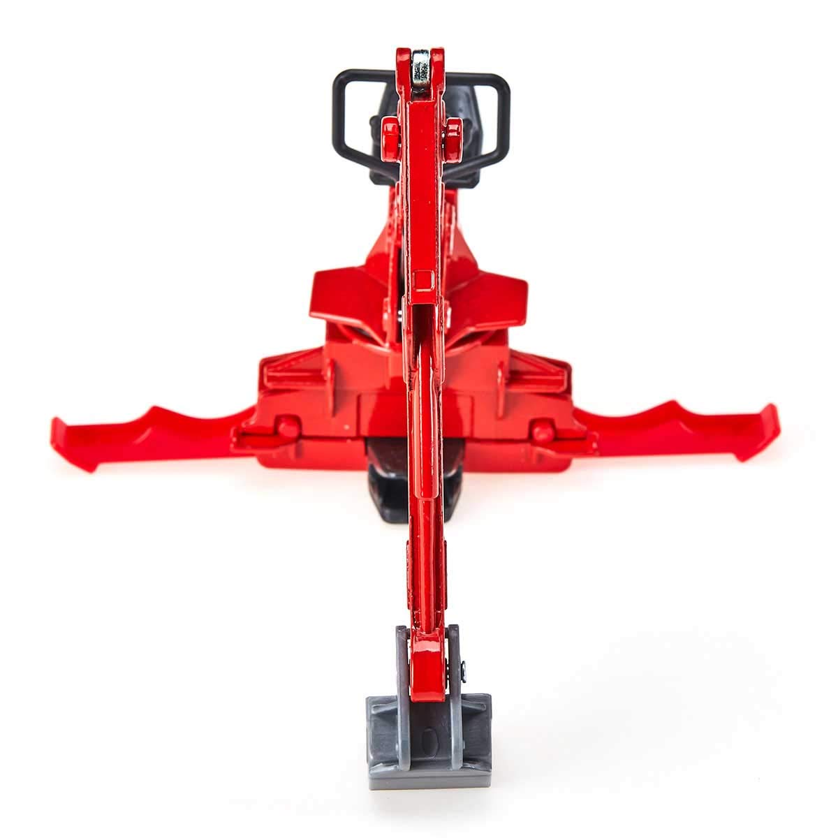 siku Moser 2066 Rear Excavator for Tractor 1:32 Metal/Plastic Red