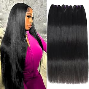 Beauty Queen 3 Bundles Human Hair Straight (2...