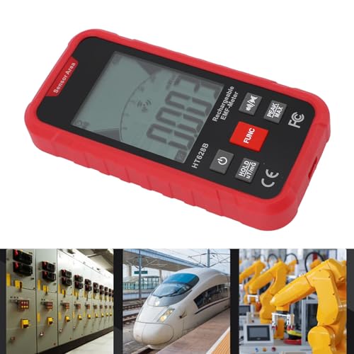 Detector 3 en 1 de campos electromagnéticos con pantalla LCD miniatura 6