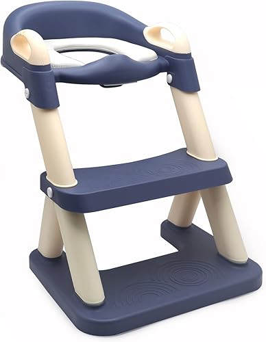 HTTMT - Escalera de asiento de entrenamiento para niños pequeños, silla de inodoro con escalón más ancho, entrenador de baño para niños pequeños