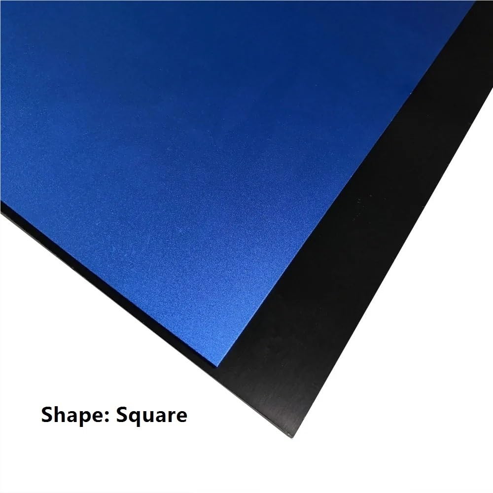 3 szt. Anodowane aluminiowe półfabrykaty do grawerowania - piaskowane kolorowe znaczniki do piaskowania do projektów DIY(Red,1.0x200x200mm)