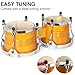 Bongo Drums 6.5” and 7.5”, Birch Percussion Instrument Bongos for Adults Beginners,Buffalo Hand Drum with Carry Bag and Tuning Wrench for Education and Practice.