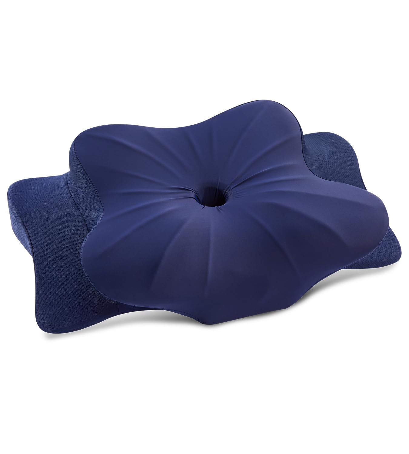 DONAMA Cuscino Cervicale per Dormire, 2 in 1 Cuscino Ergonomico in Memory Foam con Federa Sfoderabile e Lavabile