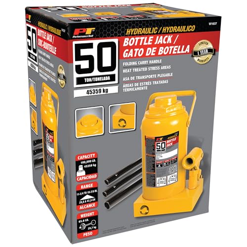Image of Performance Tool W1637 50 Ton Heavy Duty Hydraulic Bottle Jack